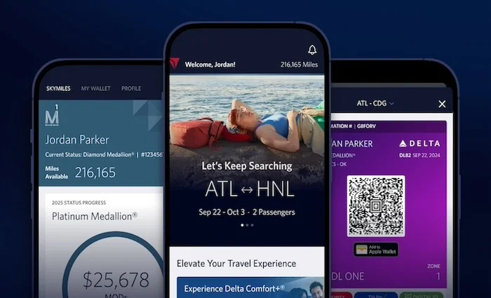 Image of the FlyDelta App